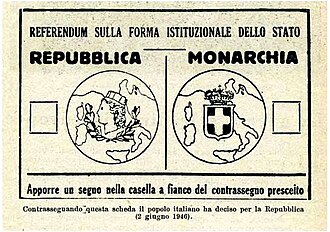 Italy Becomes a Republic in Referendum, King Umberto II Exiled, June 2, 1946