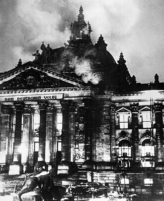Reichstag Fire in Berlin, Germany February 27, 1933