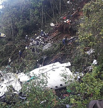 LaMia Flight 2933 Crashes Near Medellín, Killing 71, November 28, 2016