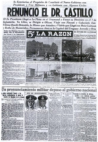 Argentina Military Coup Ousts Ramón Castillo, June 4, 1943
