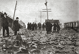 Kingsland Munitions Factory Explosion, Suspected German Sabotage, January 11, 1917