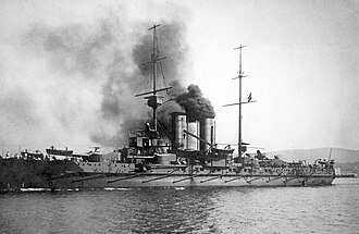 SMS Zrínyi Launches, Austro-Hungarian Pre-Dreadnought Battleship, April 12, 1910