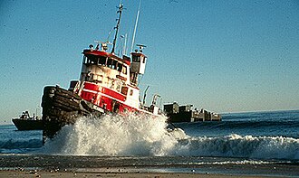 North Cape Oil Spill on Moonstone Beach, January 19, 1996