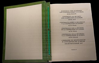 Helsinki CSCE Final Act Signed, August 1, 1975