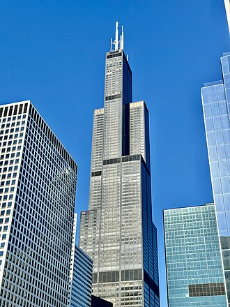 Sears Tower Topped Out as World’s Tallest Building, May 4, 1973