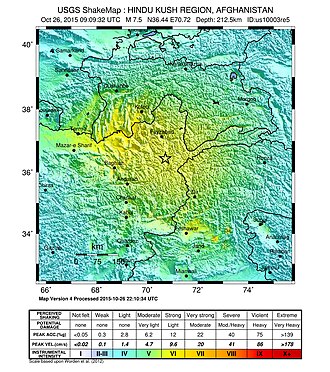 7.5 Magnitude Hindu Kush Earthquake Kills 399, Injures 2,536 – October 26, 2015