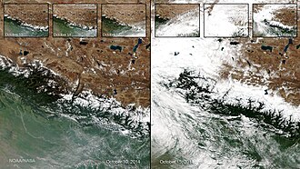 Nepal Himalayas Snowstorm Avalanche Kills 43 October 14, 2014