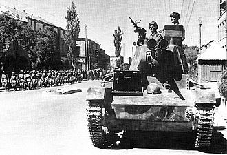 Soviet Forces Enter Tehran During Anglo-Soviet Invasion of Iran, September 17, 1941