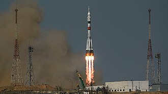 Soyuz MS-18 Launches to ISS with Expedition 64 Crew, April 9, 2021