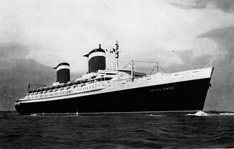 SS United States Christened and Launched June 23, 1951
