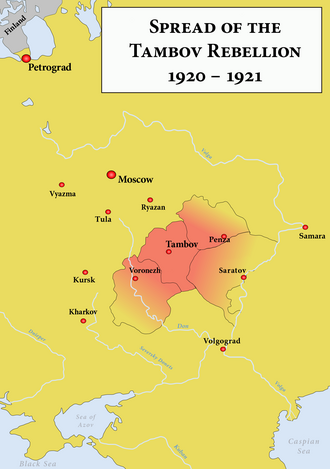 Tambov Rebellion Begins Against Bolshevik Prodrazvyorstka, August 19, 1920