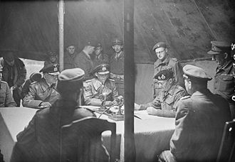 German Surrender at Lüneburg Heath Signed, WWII May 4, 1945
