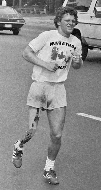 Terry Fox Begins Marathon of Hope Run in St. John’s, NF April 12, 1980