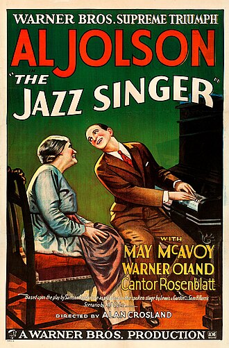 Jazz Singer Opens, First Prominent Talkie Movie, October 6, 1927