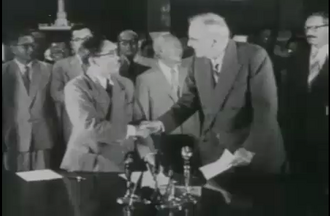 U.S.-South Korea Mutual Defense Treaty Signed, October 1, 1953