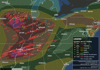 Historic Tornado Outbreak Hits Midwest and South, March 31, 2023