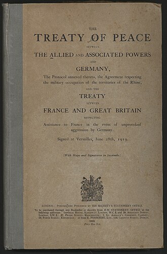 Treaty of Versailles Signed, Ending World War I with Germany, June 28, 1919