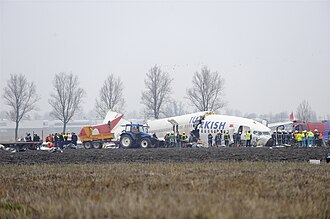 Turkish Airlines Flight 1951 Crashes at Amsterdam Schiphol Airport, February 25, 2009