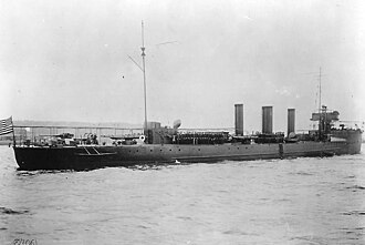 USS Terry Performs First Airplane Rescue at Sea, January 30, 1911