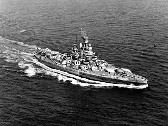 USS Nevada Sunk by Aerial Torpedo After Atomic Bomb Tests, July 31, 1948