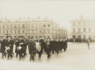 Finnish White Guard Victory Parade in Helsinki, May 16, 1918