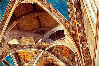 Umbria and Marche Earthquake Collapses Basilica of St. Francis, September 26, 1997