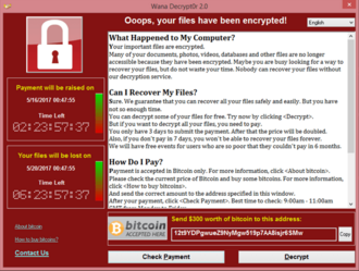 WannaCry Ransomware Attack Hits 400,000 Computers Worldwide, May 12, 2017