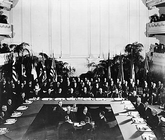 Washington Naval Treaty Signed Limiting Naval Armaments February 6, 1922