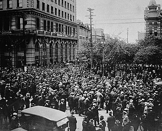 Winnipeg General Strike Begins, Nearly All Workers Walk Out, May 15, 1919