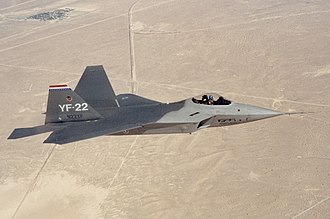 YF-22 First Flight Marks Future F-22 Raptor September 29, 1990
