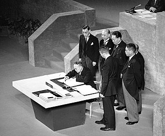Treaty of San Francisco Restores Japanese Sovereignty, Ends WWII War – April 28, 1952