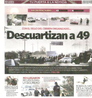 49 Dismembered Bodies Found on Mexican Highway 40, May 13, 2012