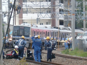 Amagasaki Train Derailment Kills 107 in Japan, April 25, 2005