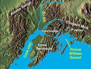 Exxon Valdez Oil Spill in Alaska March 24, 1989
