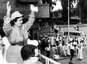 Rawya Ateya Becomes First Arab Female Parliamentarian, July 14, 1957