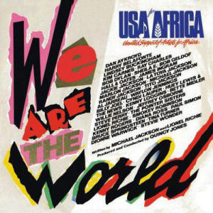 USA for Africa Records “We Are the World” for Ethiopian Famine Relief, January 28, 1985