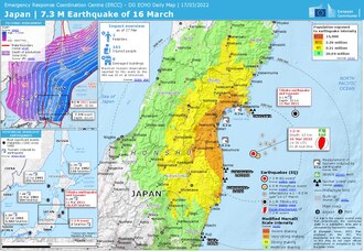 Fukushima Earthquake Kills 4, Injures 225 – March 16, 2022