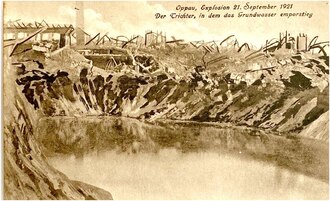 Oppau Germany Silo Explosion Kills 500-600 People, September 21, 1921