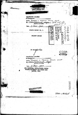 Project Blue Book: U.S. Air Force Closes UFO Study, December 17, 1969